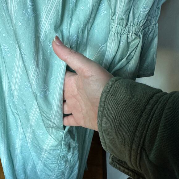 LILLOU | The Dream Collection Sage Green Maxi Dress Romantic Cottagecore Large - Picture 10 of 10